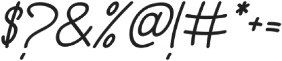 Hettany Bomance Italic otf (400) Font OTHER CHARS
