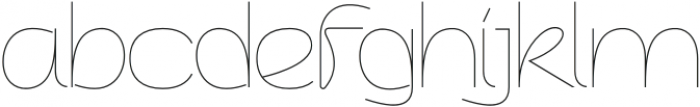 Hewy Line otf (400) Font LOWERCASE