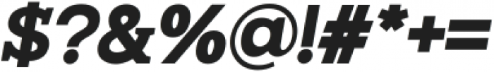 Hexi Black Oblique otf (900) Font OTHER CHARS