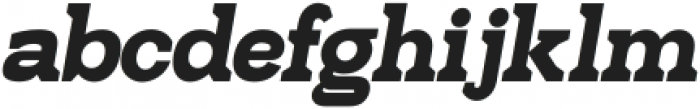 Hexi Black Oblique otf (900) Font LOWERCASE