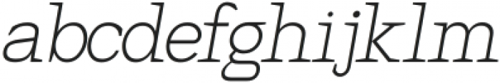 Hexi ExtraLight Oblique otf (200) Font LOWERCASE