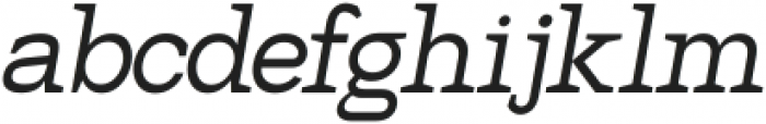Hexi Italic otf (400) Font LOWERCASE