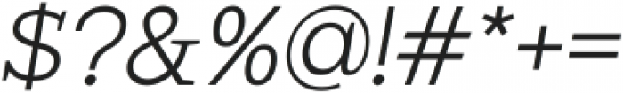 Hexi Light Oblique otf (300) Font OTHER CHARS
