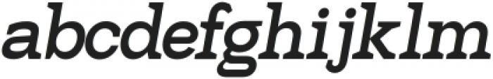Hexi SemiBold Oblique otf (600) Font LOWERCASE