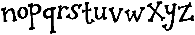 Hexie Belle Regular otf (400) Font LOWERCASE