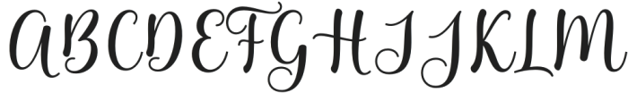 Hey Angela Regular otf (400) Font UPPERCASE