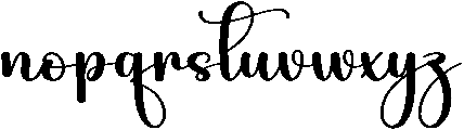 Hey Baby Regular otf (400) Font LOWERCASE