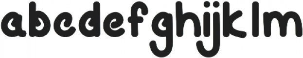 Hey Fox Rounded Bold ttf (700) Font LOWERCASE