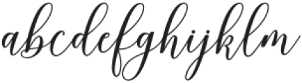 Hey Lady Bold Regular otf (700) Font LOWERCASE