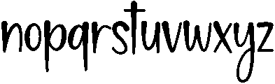 Hey Love Regular otf (400) Font LOWERCASE