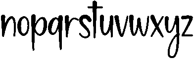Hey Love Regular otf (400) Font LOWERCASE