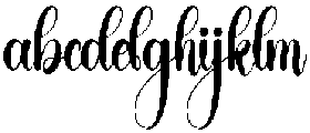 Hey Santa Regular otf (400) Font LOWERCASE