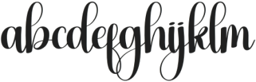 Hey Sunflower Regular otf (400) Font LOWERCASE