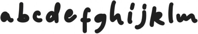 HeyTiny-Bold otf (700) Font LOWERCASE