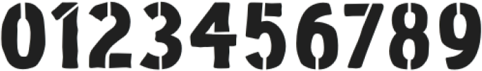 Heybrader Stencil Stencil otf (400) Font OTHER CHARS
