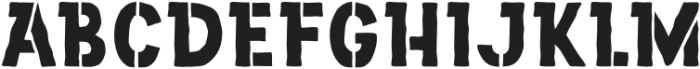 Heybrader Stencil Stencil otf (400) Font UPPERCASE
