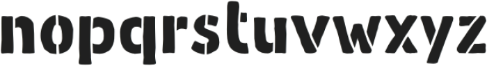 Heybrader Stencil Stencil otf (400) Font LOWERCASE