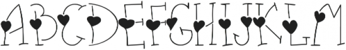 heart thin full otf (100) Font UPPERCASE