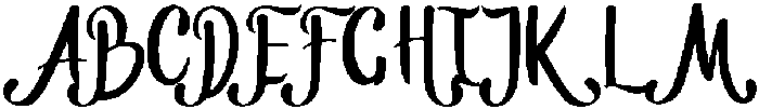 heavenli Regular otf (400) Font UPPERCASE