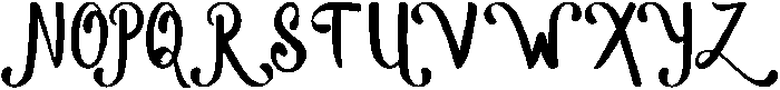 heavenli Regular otf (400) Font UPPERCASE
