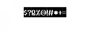 HEAVYwood Bold Italic Font OTHER CHARS