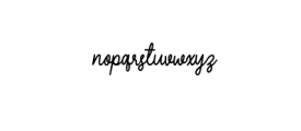 Hearthline ttf.ttf Font LOWERCASE