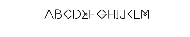 HeimdalThinFont.otf Font UPPERCASE