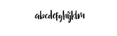 Hello Bethy Hand Brush Font LOWERCASE