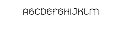Hexadri Font UPPERCASE