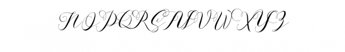 hebalita script Font UPPERCASE