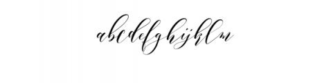 hebalita script Font LOWERCASE