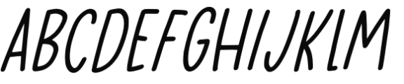 Headlight Blue Italic Font LOWERCASE