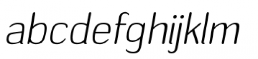 Headlight Light Italic Font LOWERCASE