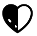 Heart Monograms Two Black Font LOWERCASE