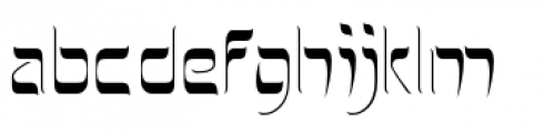 Hebrew Latino Light Font LOWERCASE