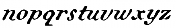 Heck Italic Font LOWERCASE