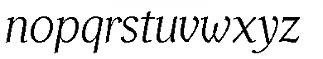 Helfa Light Italic Font LOWERCASE