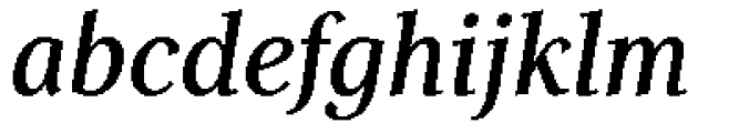 Helfa Medium Italic Font LOWERCASE