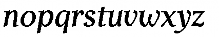 Helfa Medium Italic Font LOWERCASE