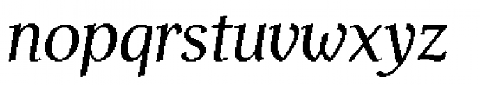 Helfa Regular Italic Font LOWERCASE