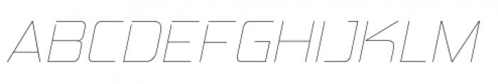 Hemi Head UltraLight Italic Font UPPERCASE