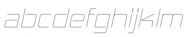 Hemi Head UltraLight Italic Font LOWERCASE