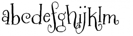 Henparty Serif Font LOWERCASE