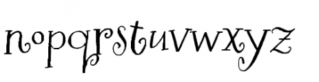Henparty Serif Font LOWERCASE