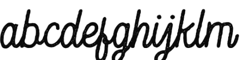 Hesland Rough Regular Font LOWERCASE