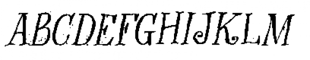 Hexenhammer Italic Font UPPERCASE