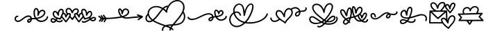 Heart Doodles A Valentines Doodle Font Font UPPERCASE