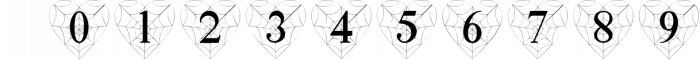 Heart Spider Monogram - Split Letter Font Font OTHER CHARS