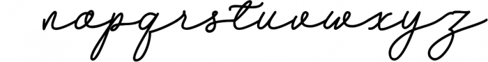 Hebrida Script Font LOWERCASE