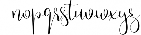 Heeshland//Modern calligraphy font Font LOWERCASE